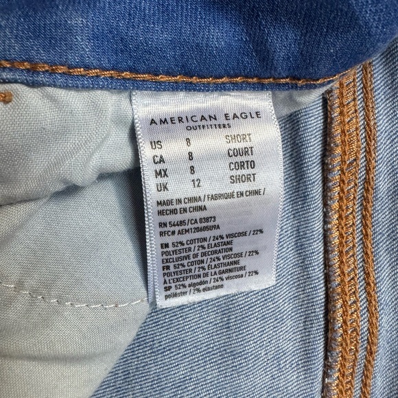 American Eagle Blue short skinny jeans - Picture 4 of 4